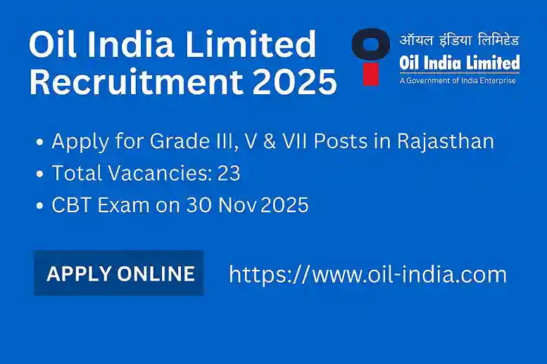 Oil India Limited Hiring 2025