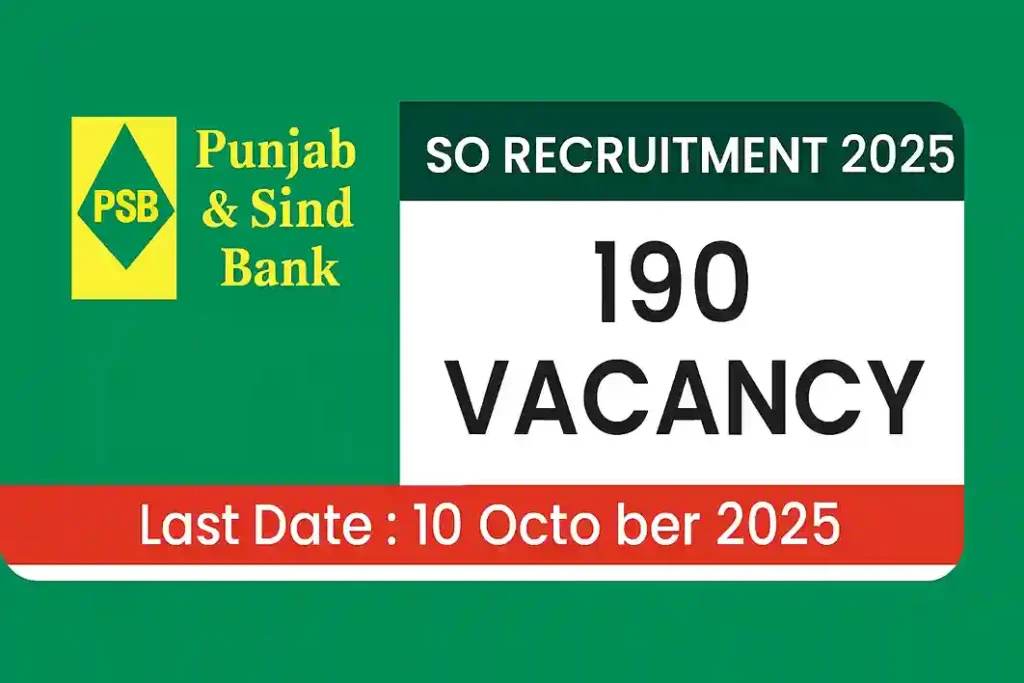 Punjab Sind Bank Officer Job 2025