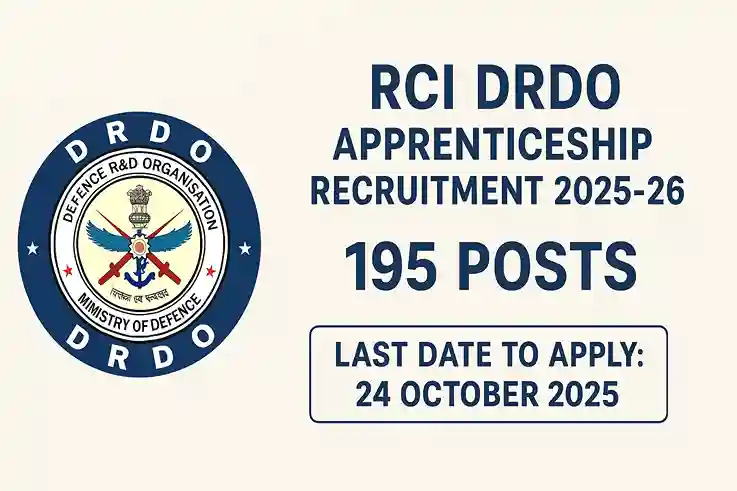 RCI DRDO Apprenticeship Recruitment 2025