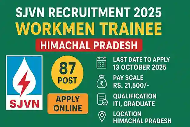 SJVN Recruitment 2025