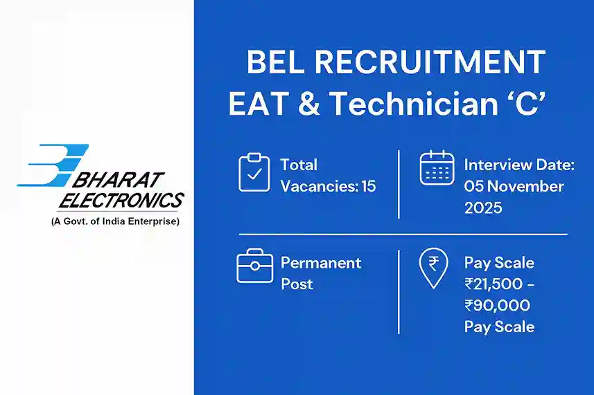 BEL Panchkula Recruitment 2025