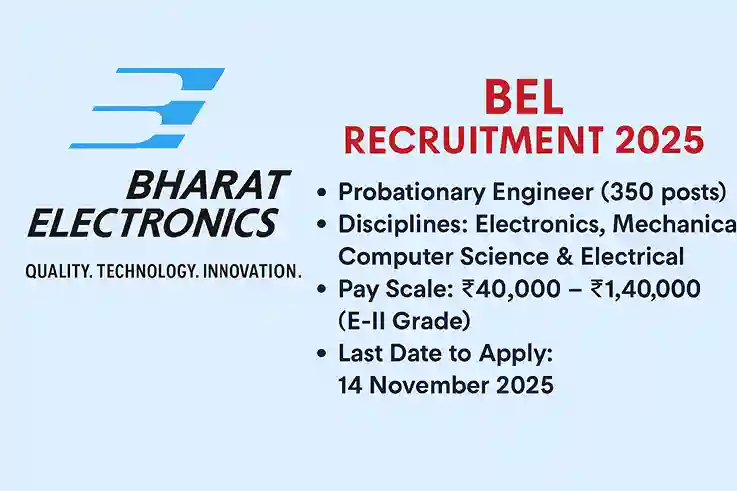 BEL Probationary Engineer Hiring 2025