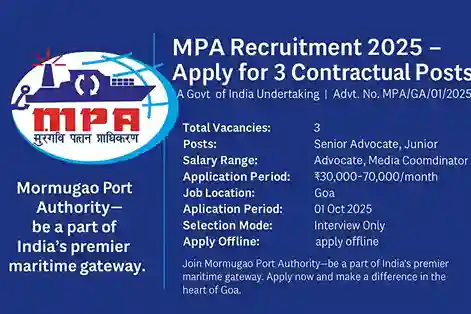 Mormugao Port Authority Recruitment 2025