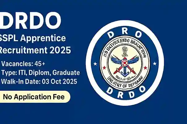 DRDO SSPL Apprentice Recruitment 2025