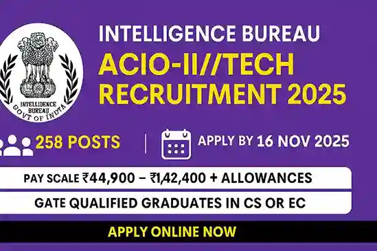 IB MHA ACIO II Tech Hiring 2025