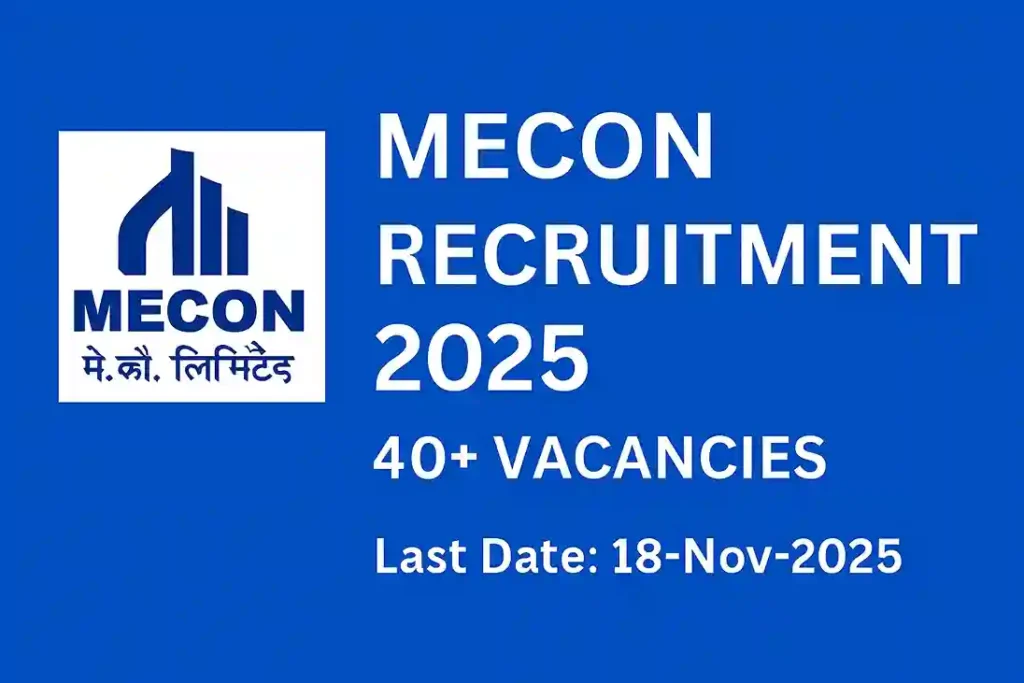 MECON Recruitment 2025