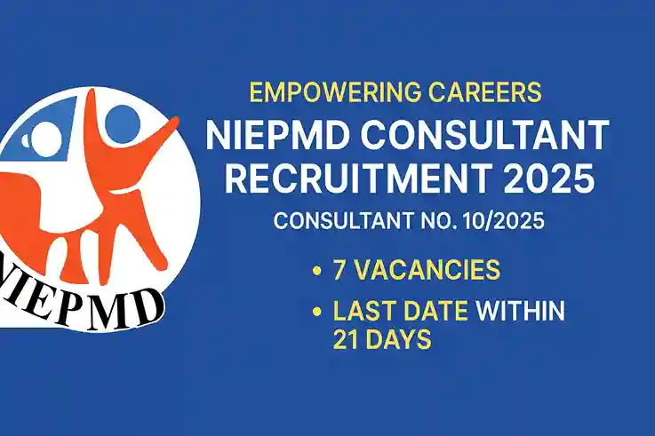 NIEPMD Consultant Recruitment 2025