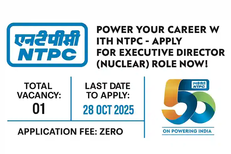 NTPC Executive Director Nuclear Job 2025