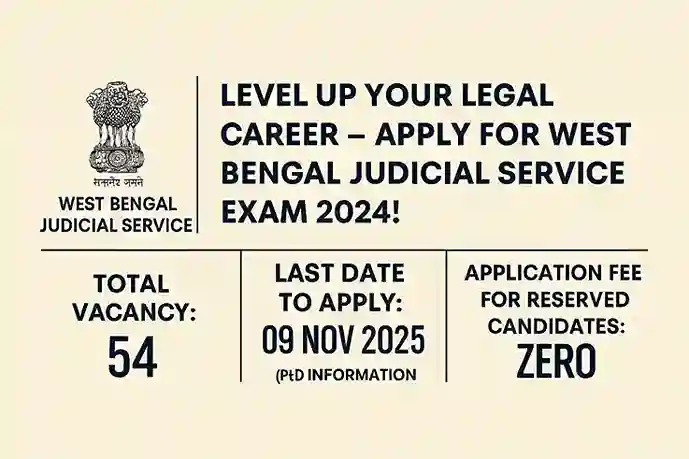 West Bengal Judicial Service Exam 2024