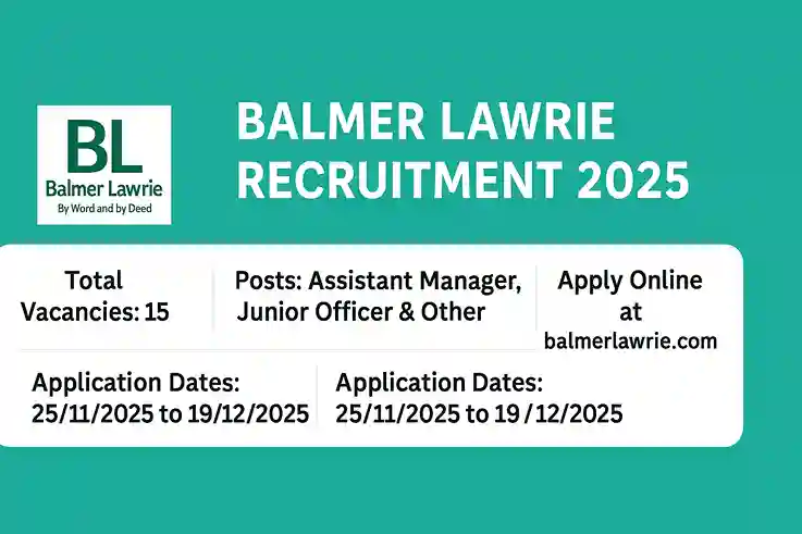 Balmer Lawrie Recruitment 2025