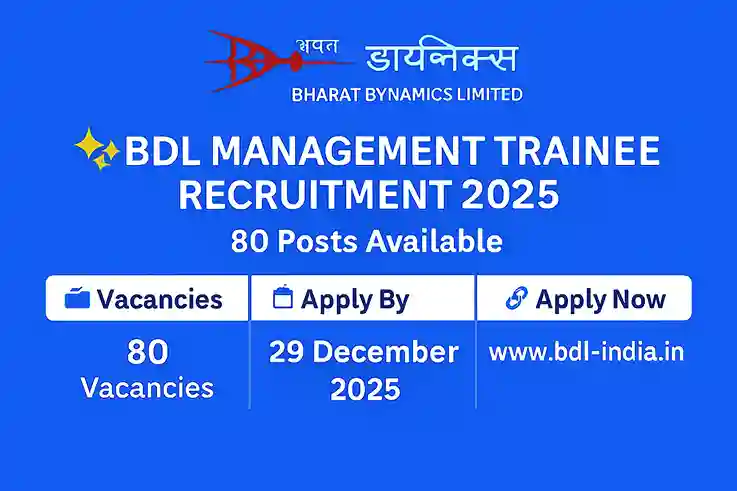 BDL MT Recruitment 2025