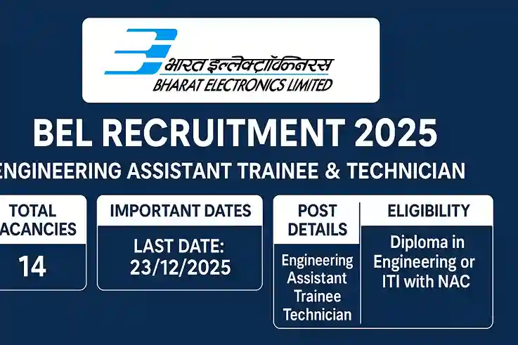 BEL EAT Technician Recruitment 2025