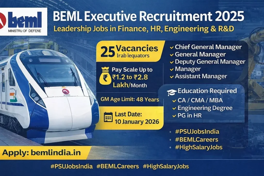 BEML Executive Recruitment 2025