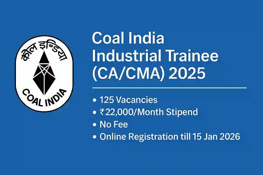 CIL Industrial Trainee Recruitment 2025