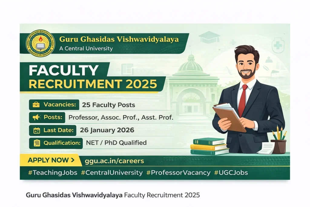 Central University Faculty Hiring 2025