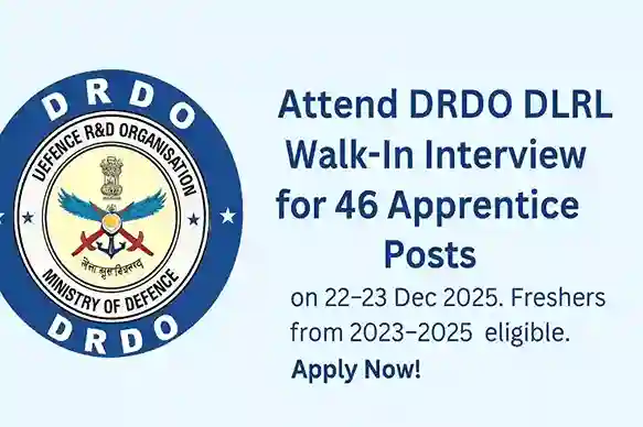 DLRL DRDO Apprentice Recruitment 2025