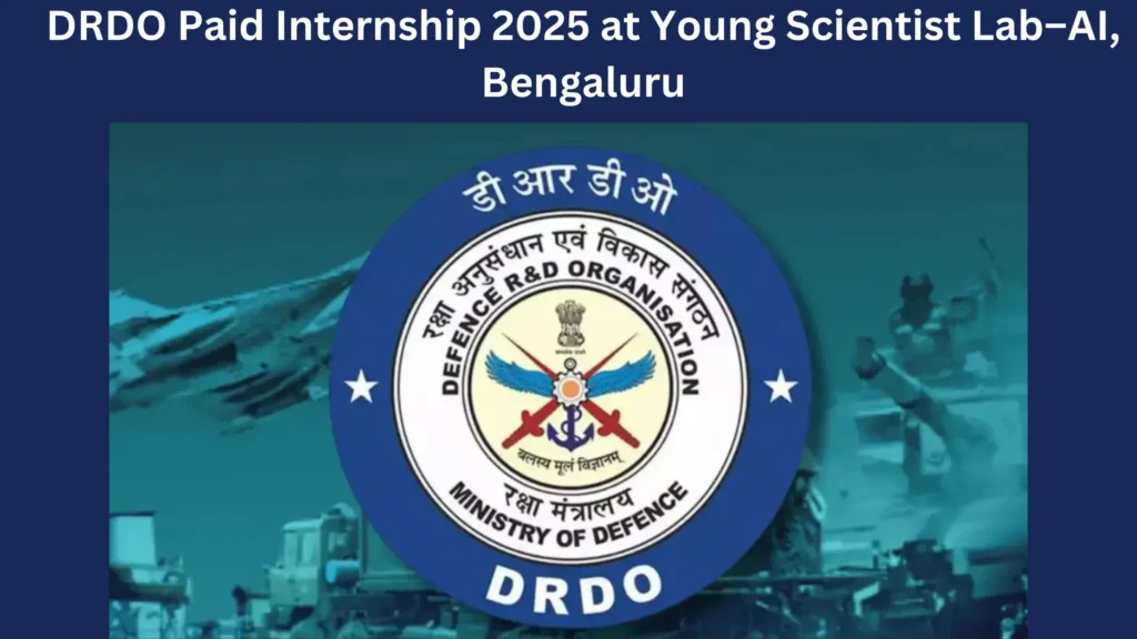 DRDO Paid Internship 2025