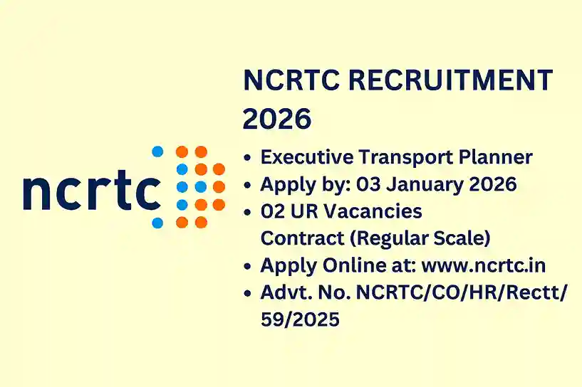 NCRTC Recruitment 2026