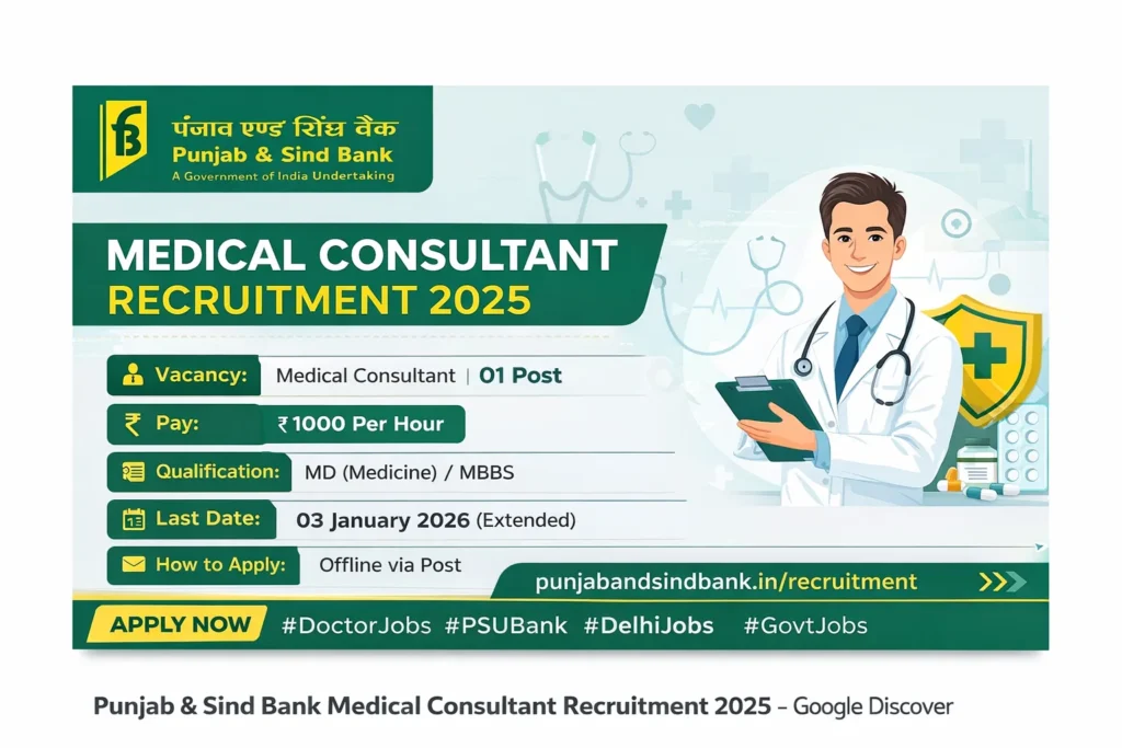 Punjab Sind Bank Medical Consultant Job 25