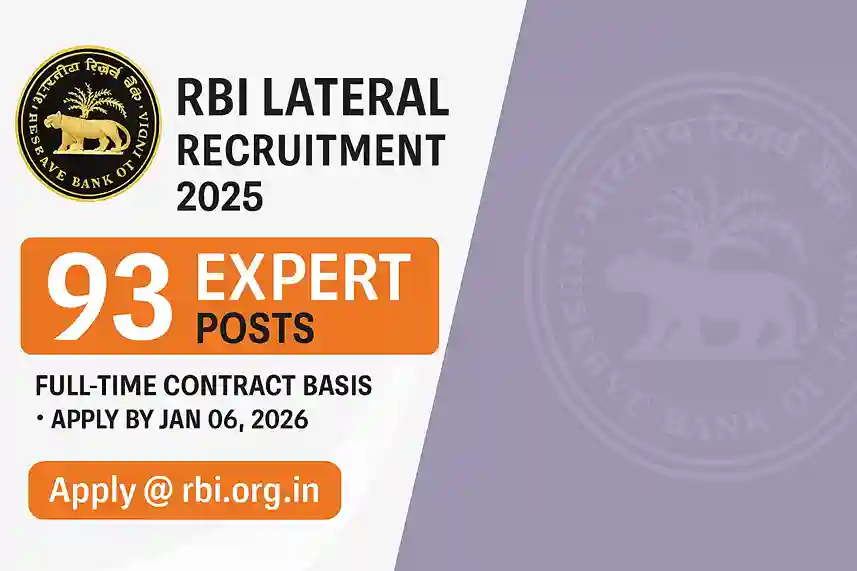 RBI Lateral Recruitment 2026
