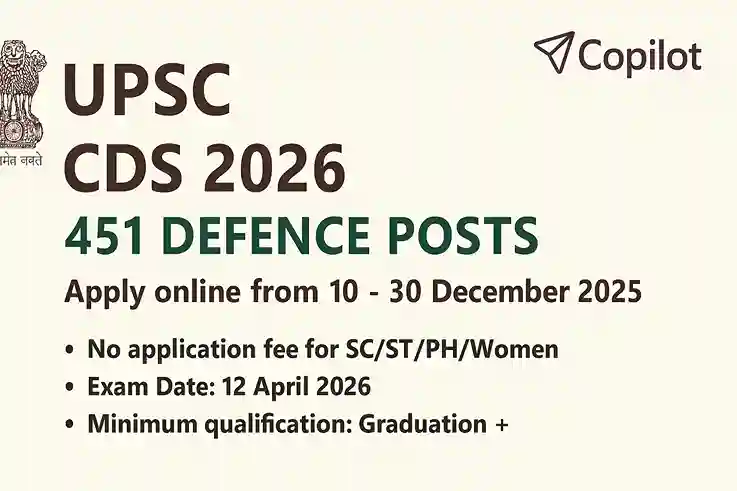 UPSC CDS 2026 Exam