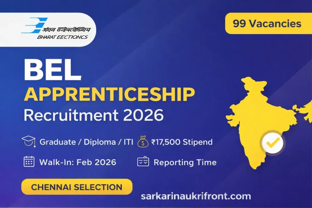 BEL Apprenticeship Recruitment 2026