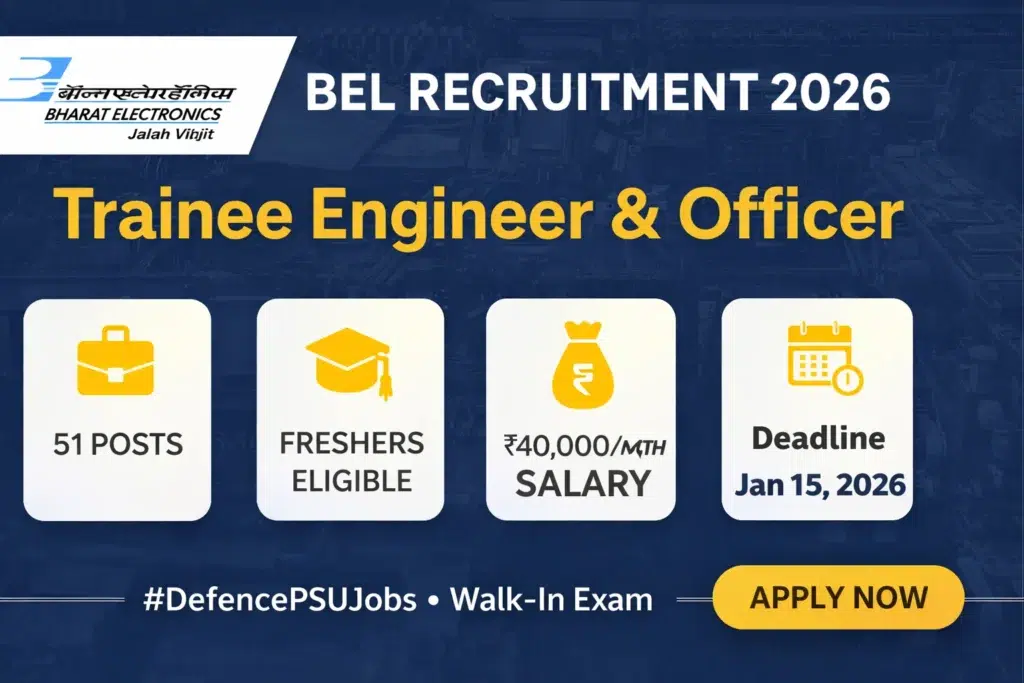 BEL Recruitment 2026 Notification