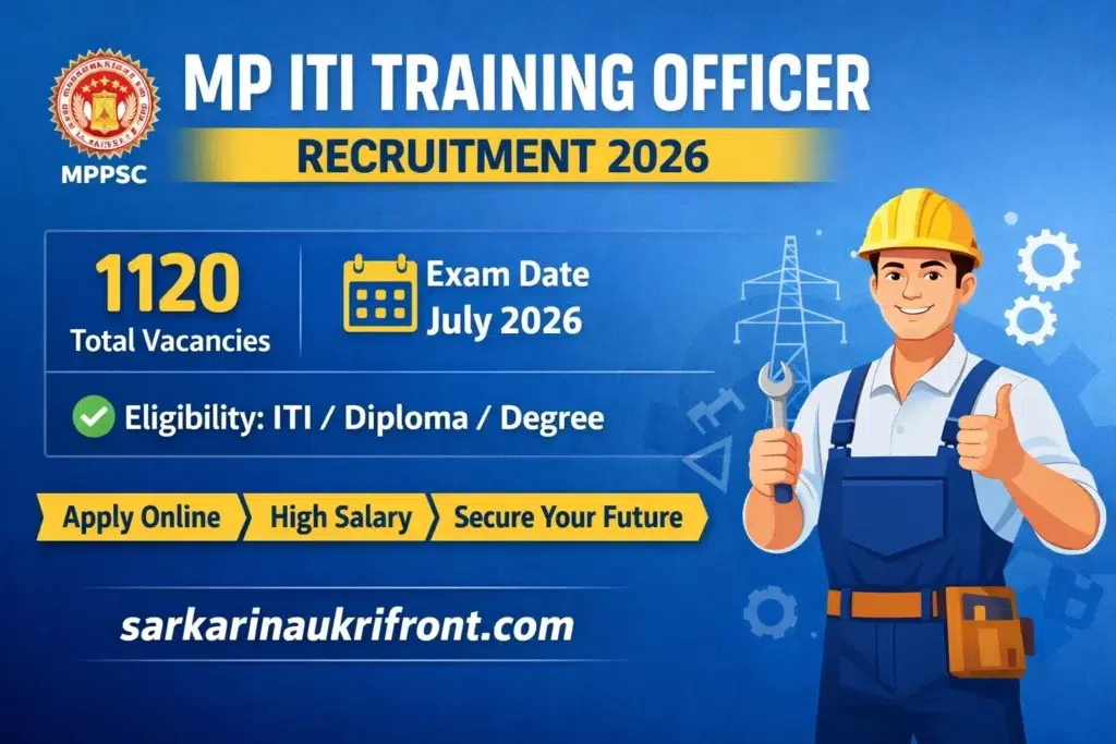 MP ITI Training Officer Recruitment 2026
