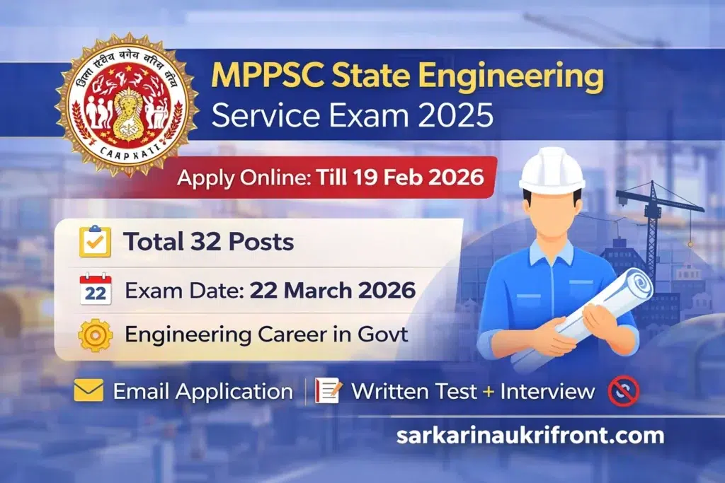 MPPSC State Engineering Service Exam 2025
