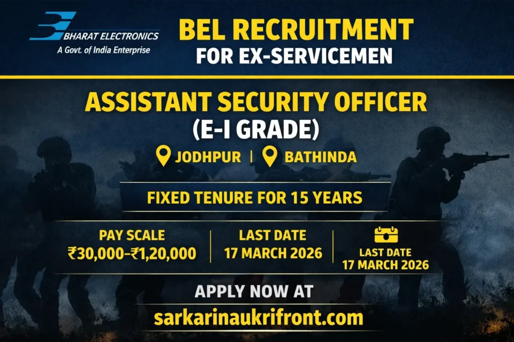 BEL ASO Recruitment 2026