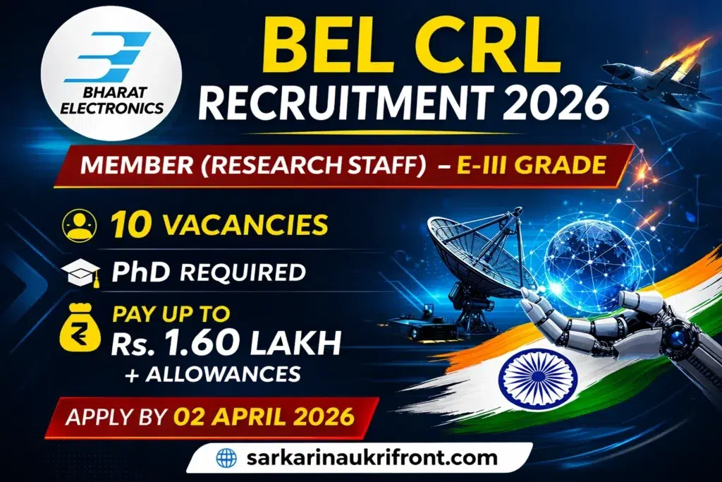 BEL CRL Recruitment 2026