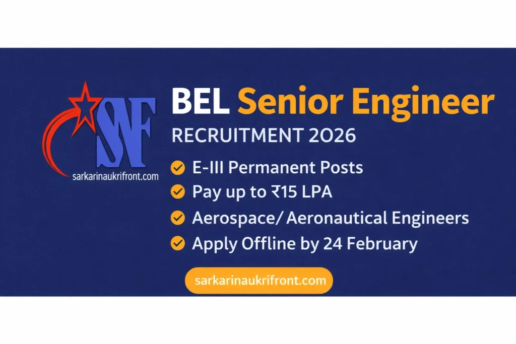 BEL Senior Engineer Recruitment 2026
