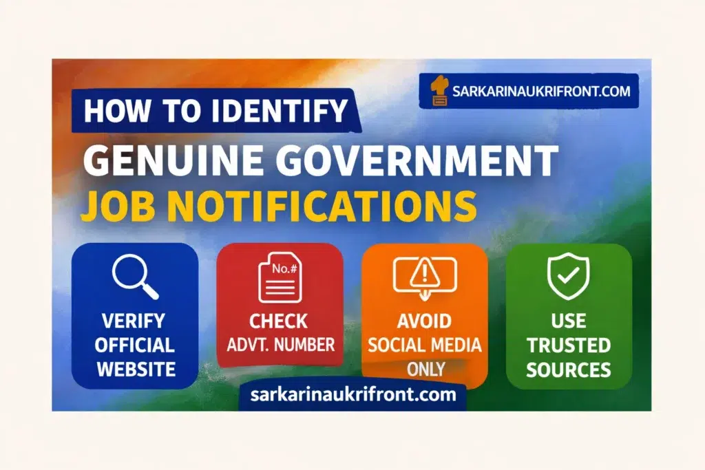 Genuine government job notifications