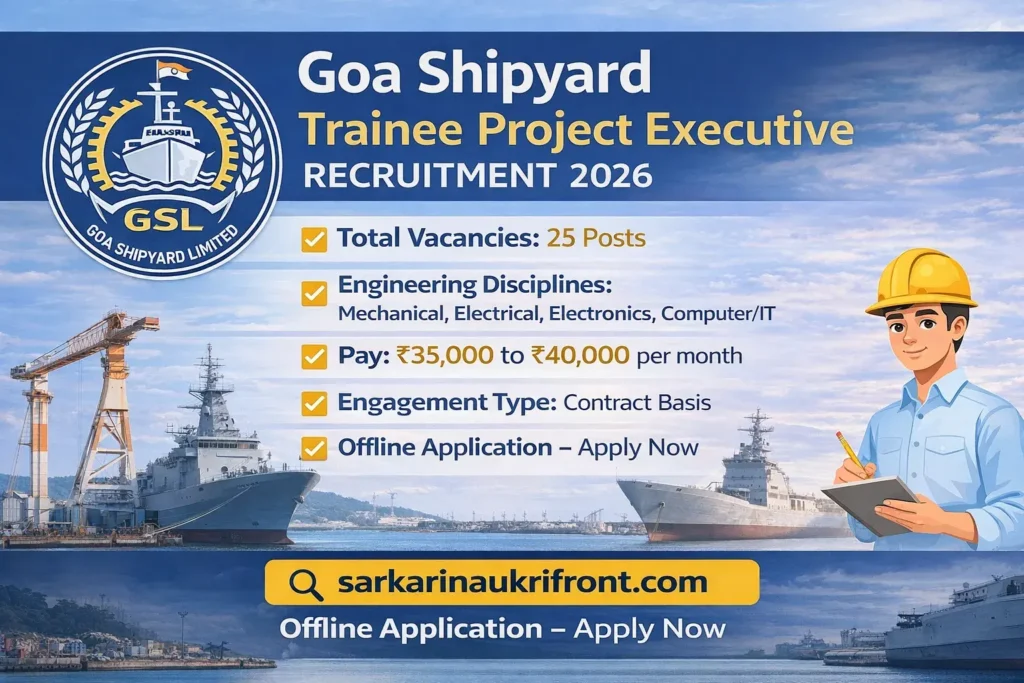 Goa Shipyard Recruitment 2026