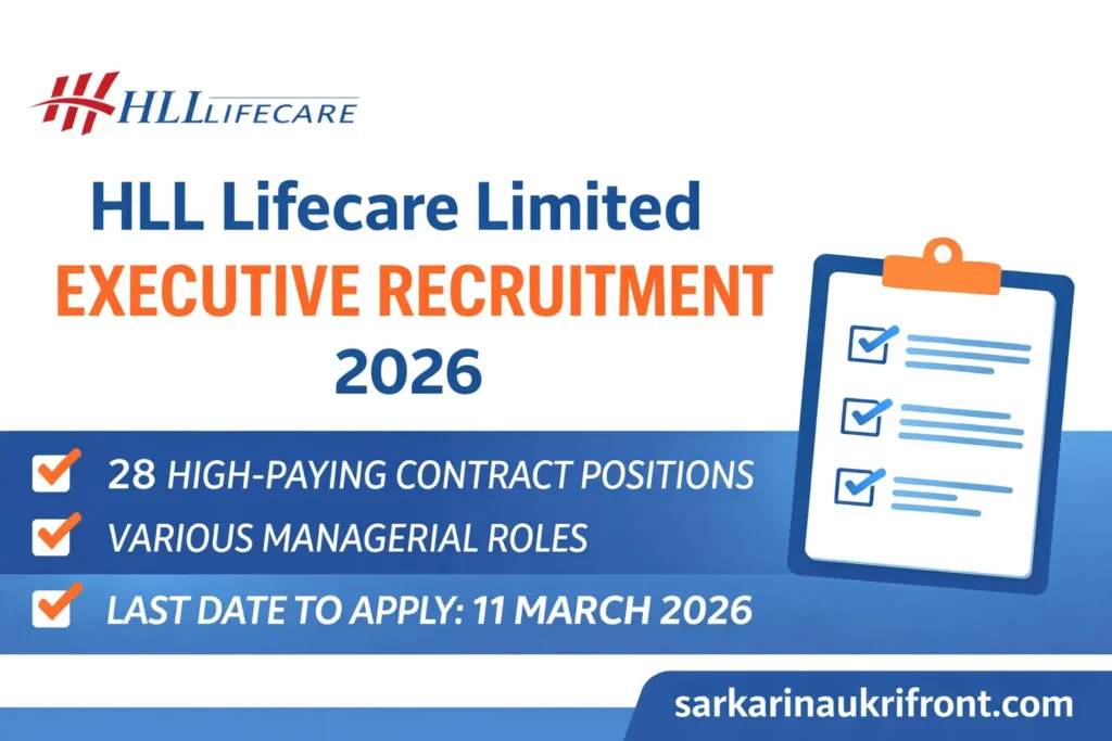 HLL Lifecare Limited Recruitment 2026