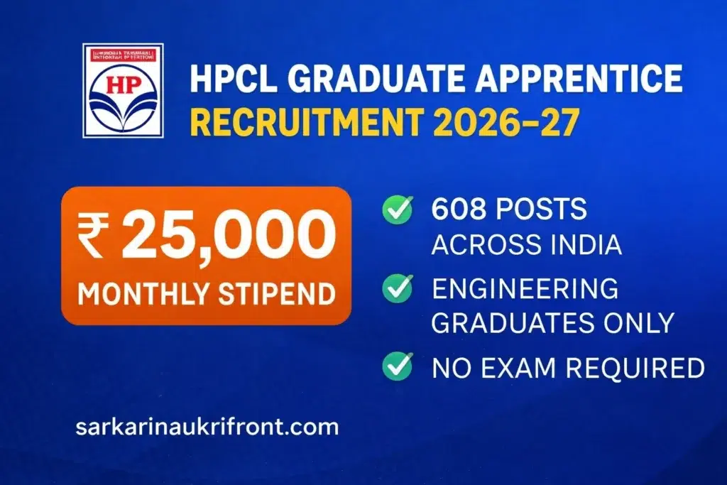 HPCL Apprentice Recruitment 2026 27