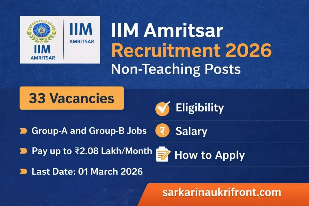 IIM Amritsar Recruitment 2026