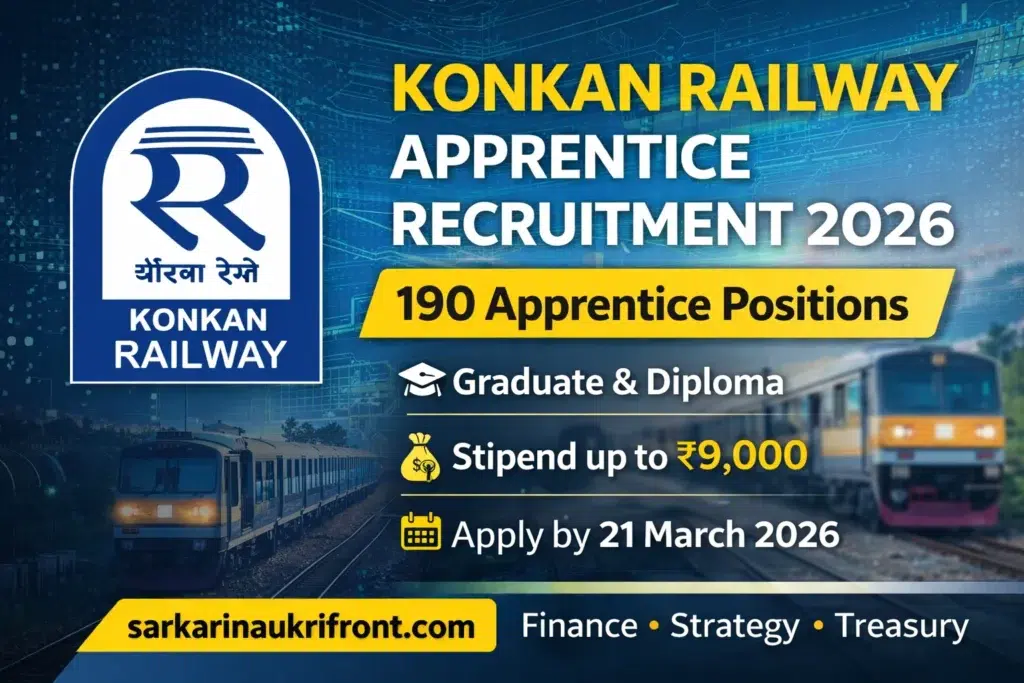 Konkan Railway Apprentice Recruitment 2026