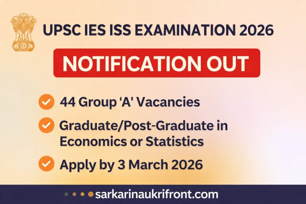 UPSC IES ISS 2026
