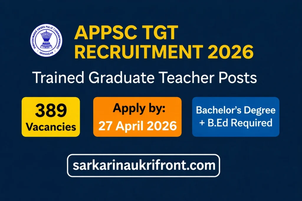 APPSC TGT Recruitment 2026