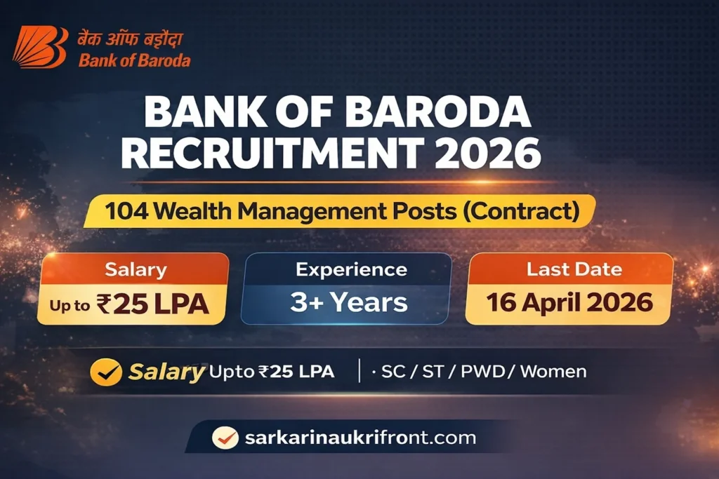 Bank of Baroda Officers Recruitment 2026