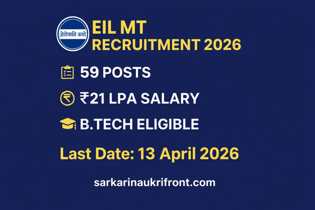 EIL Management Trainee Recruitment 2026