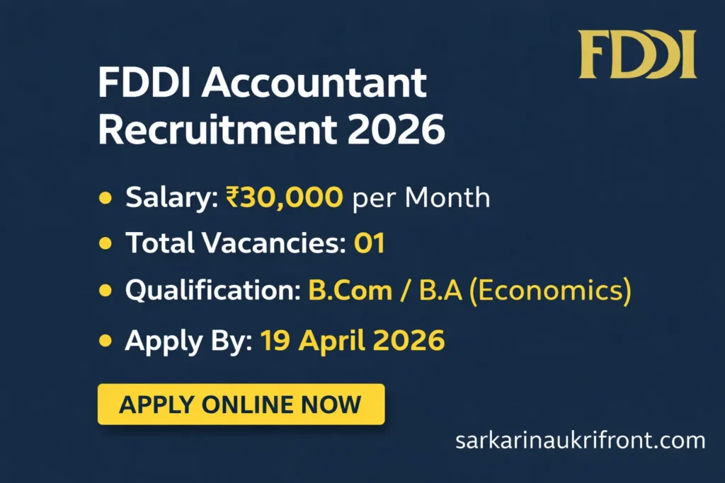 FDDI Accountant Recruitment 2026