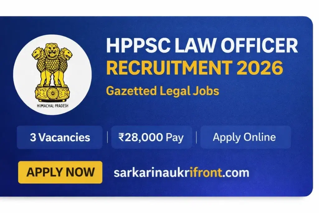 HPPSC Law Officer Recruitment 2026
