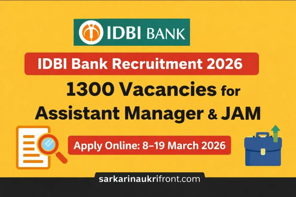 IDBI Bank Ltd Recruitment 2026