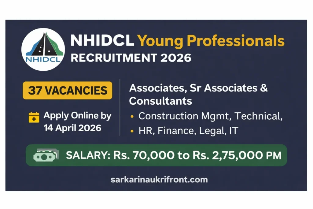 NHIDCL Young Professionals Recruitment 2026