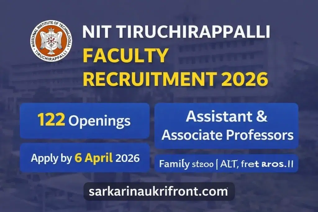 NIT Tiruchirappalli Faculty Job 2026