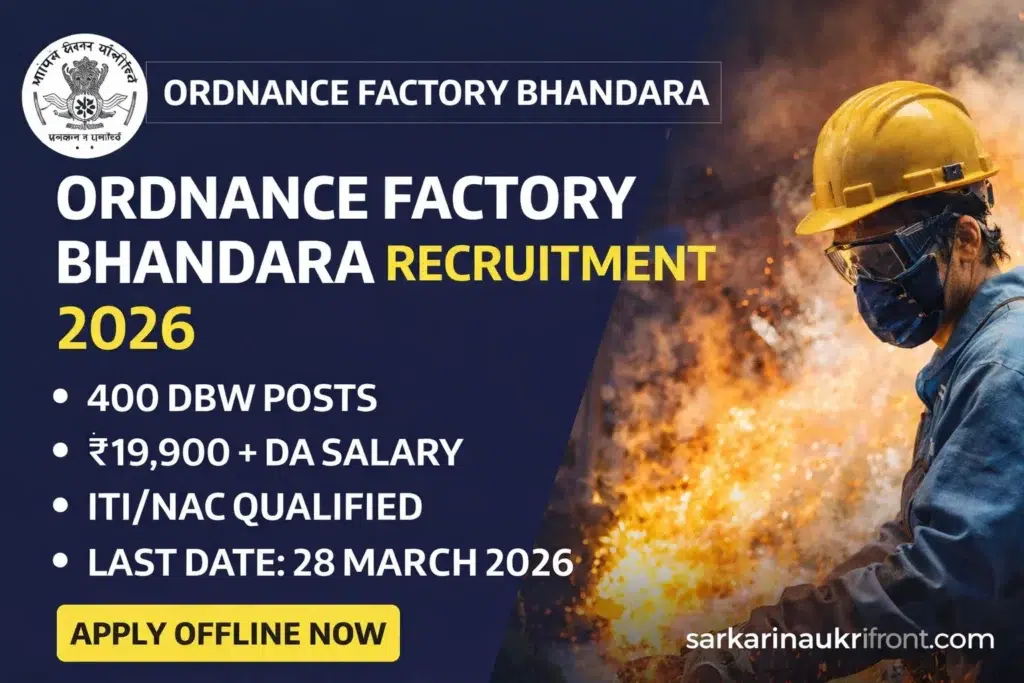 Ordnance Factory Bhandara Recruitment 2026