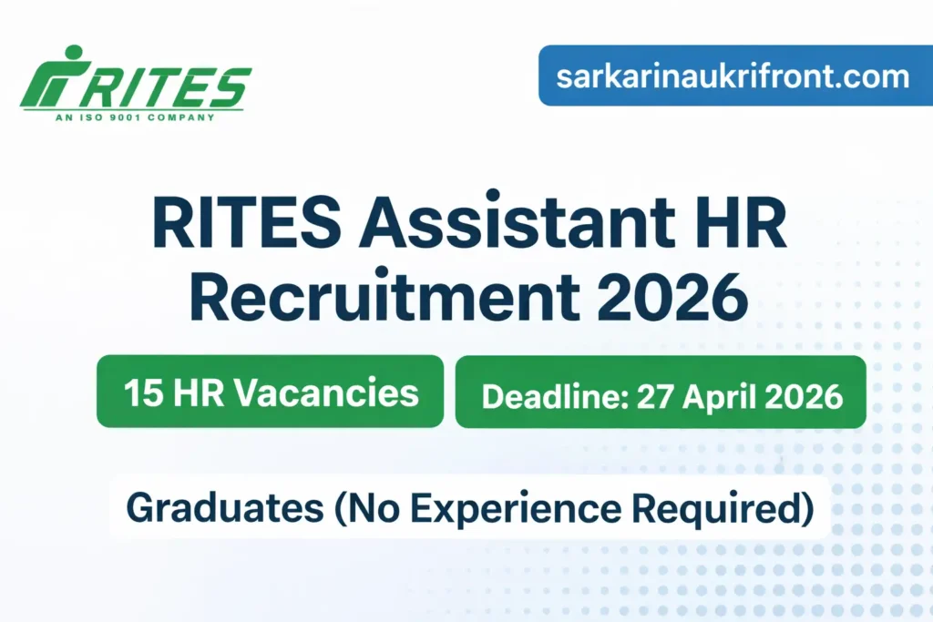 RITES Assistant Recruitment 2026