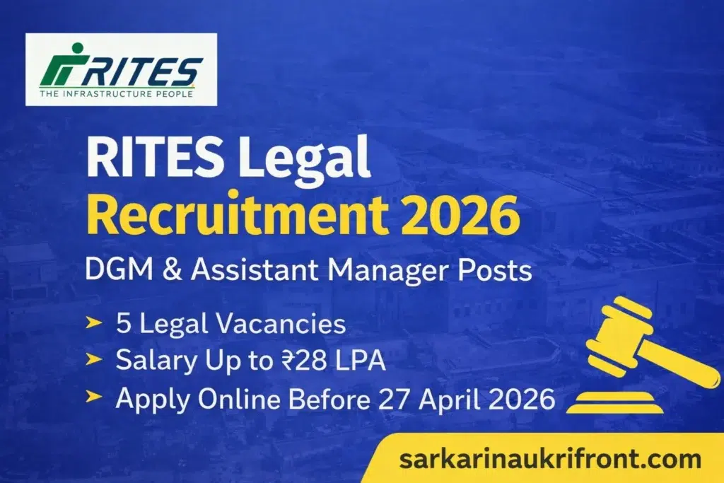 RITES Legal Posts Recruitment 2026